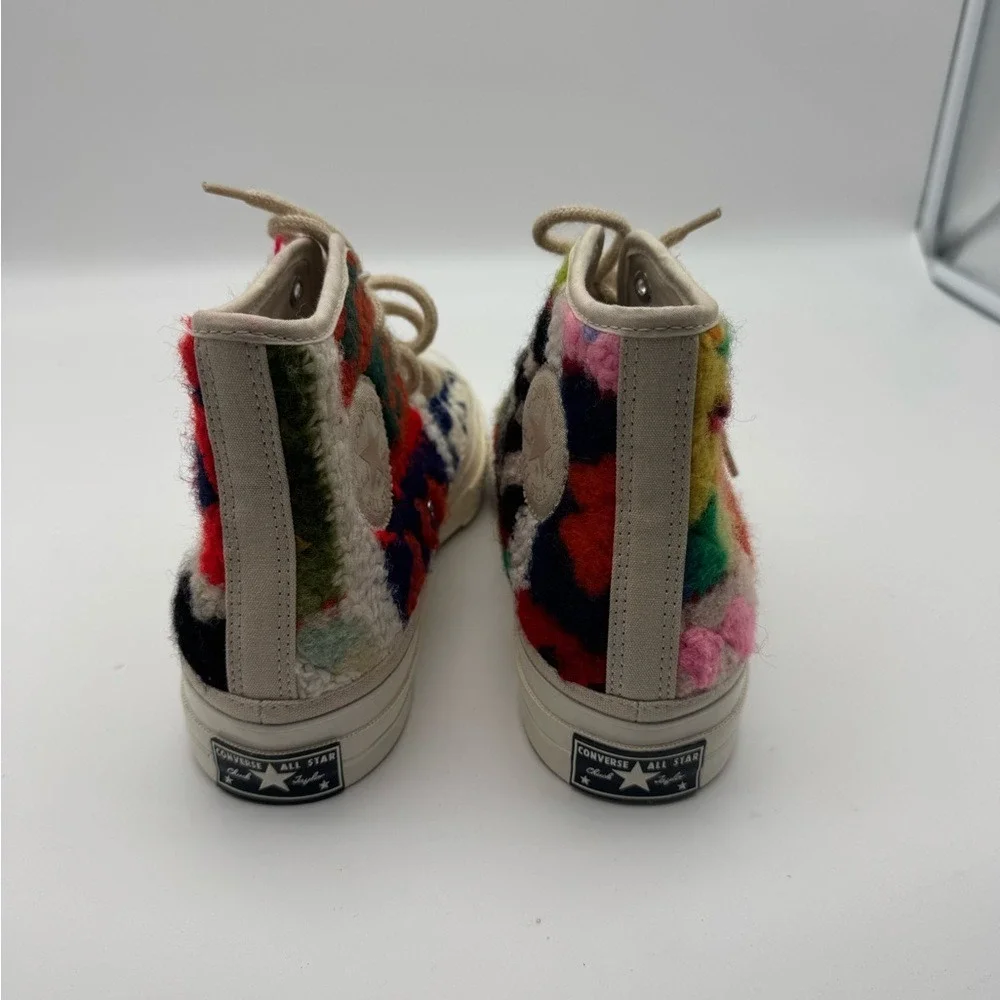 Converse Especial‎ Edition Crochet Colorful High-Top Sneakers - Picture 6 of 9